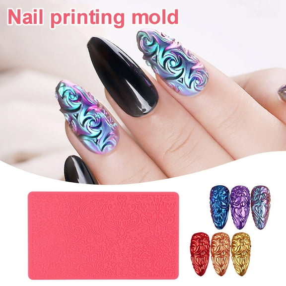 Nail Accessories Decorative Art Printing Template 3D Sculpture Design for Stunning Creativity and Unique Styles