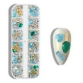 thumbnail image 1 of Nail Accessories Fingernail Stickers Shiny Gem Jewelry Various Styles and Sizes for and Halloween Decorations in Convenient Transparent Boxes, 1 of 8