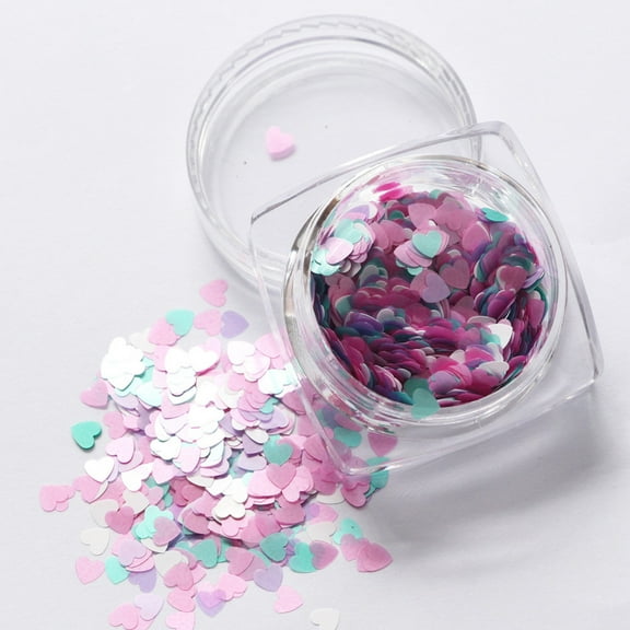 Nail Accessories Glitter Decoration TipGel Polish Thin Art Paillette Mixed 7g Heart Nail Design for Stunning Manicure