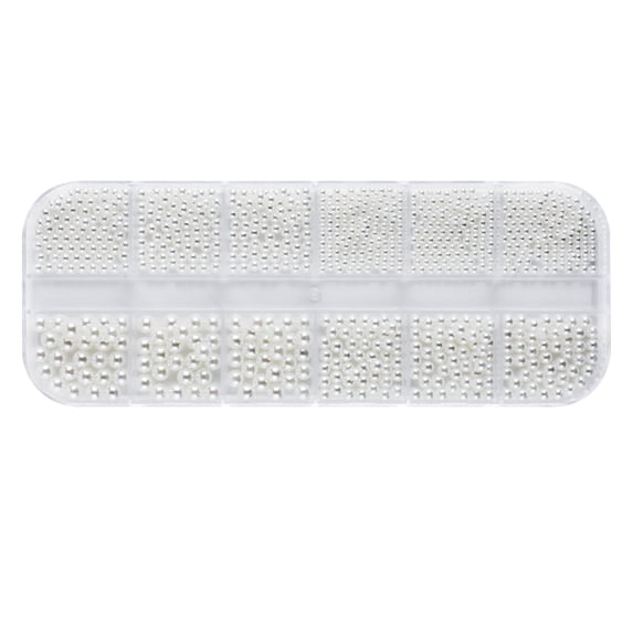 Nail Accessories NailArt Decorations Pearl Size Mixed Highlights Fulls Semicircle Flat Bottom Nail Pearls for Stunning Nail Designs and