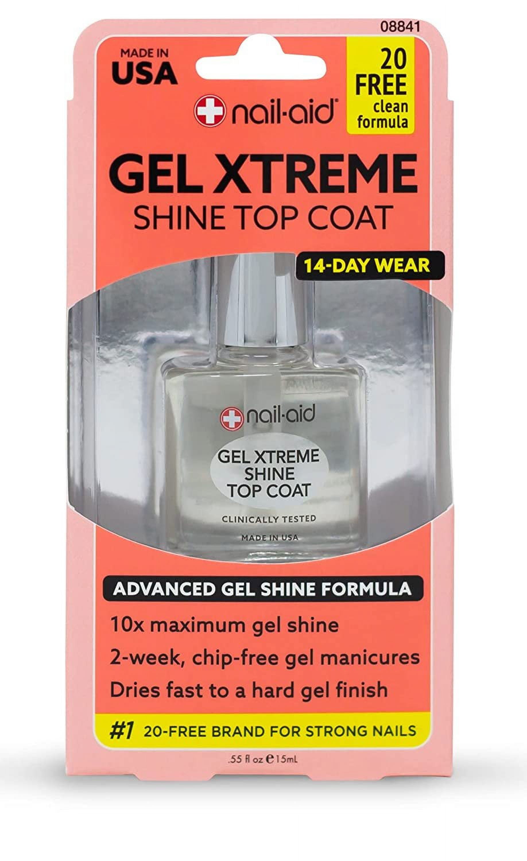 NailAid Gel Xtreme Shine Top Coat, 0.55 fl oz
