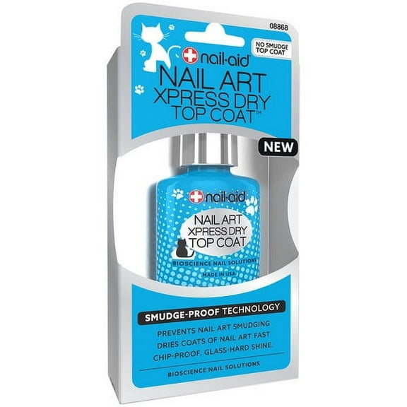 Nail-Aid Nail Art Xpress Dry Top Coat, 0.5 Fl. Oz.
