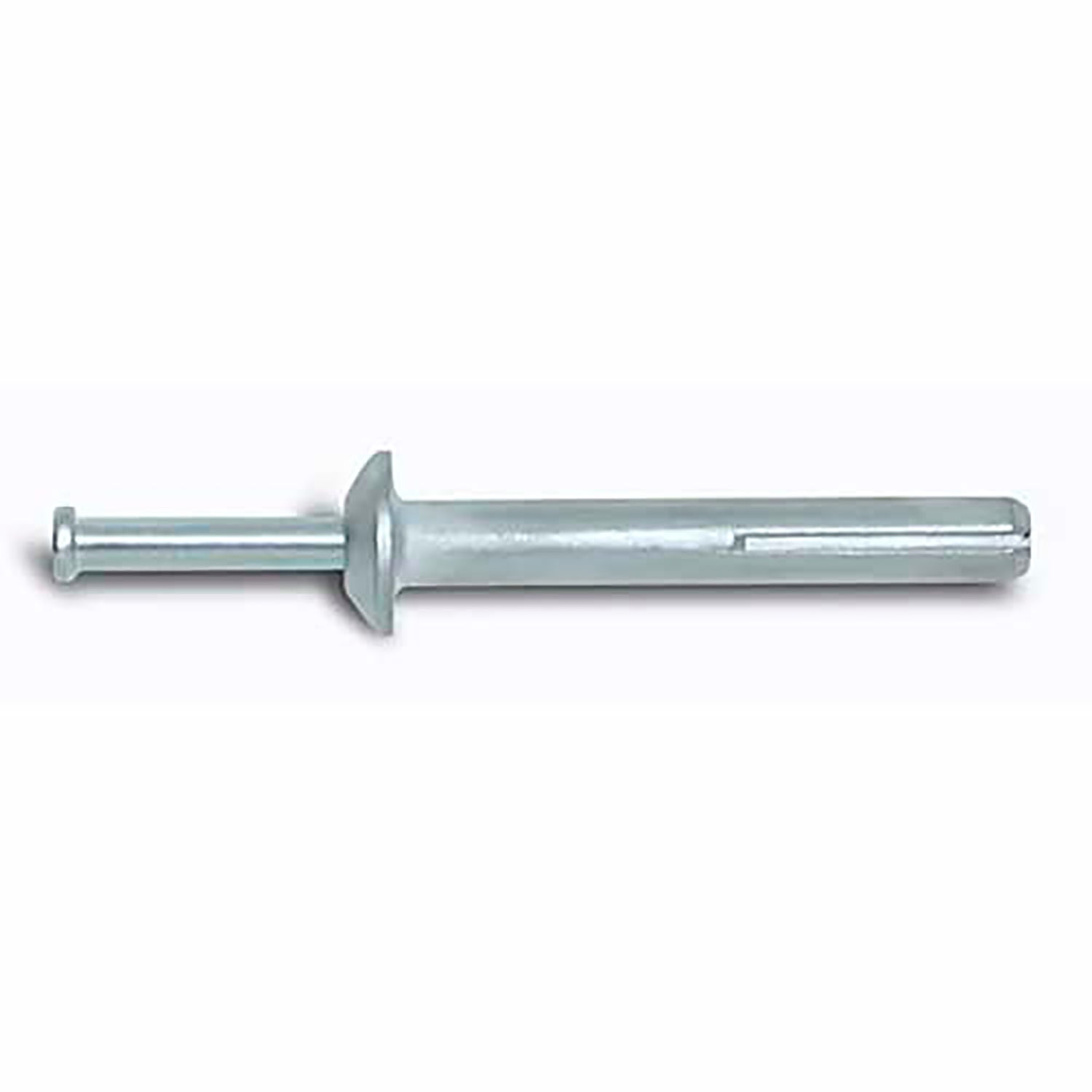 Nail Anchor - 1/4 x 1-1/2" - Mushroom Head - Zamac Alloy Body - Carbon Steel Nail - Pkg of 100, Lot of 100