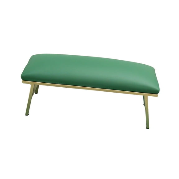 Nail Arm Rest Manicure Tool, Pad Table ,Non Slip Metal Premium Arm Rest for Nails Accessory for Manicurist Nail Techs Use Nail Art Hand Arm Green