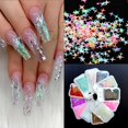 thumbnail image 1 of Nail Art Accessories Four-pointed Star Symphony Laser Sequins, 1 of 5