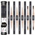 thumbnail image 1 of Nail Art Brush Set-5pcs Double-Ended Nail Art Brushes for Long Lines, Thin Liner brush for Nails Detail, Nail Design Brush Ombre Brush 3D Brush Kits for Gel Polish Acrylic Nail Drawing (Black), 1 of 6