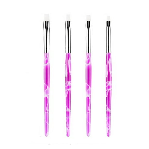 Nail Art Brush Set For Painting Designs - Nail Tools Accessories, 4 Pcs