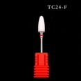 thumbnail image 1 of Nail Art Ceramic Grinding Head Single Corn Bullet Cylindrical Rocket Nail Electric Grinding Machine Accessories Grinding Head-TC-25-F, 1 of 6
