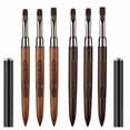 thumbnail image 1 of Nail Art Clean Up Brush, Dual-End French Tip Brush - Flat/Oval/Angled Dual Head Gel Nail Brushes for Polish Mistakes, Cuticle Cleaning, Acrylic & Polygel Nail Design Painting DIY Tools, 1 of 7