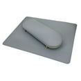 thumbnail image 1 of Nail Art Cushion Mat Set Nail Hand Rest Holder Metal, Manicure Tool ,PU Leather, Table Nail Art Hand Pillow and Mat Wrist Arm Pad for Salon Arm Light Gray, 1 of 9