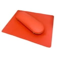 thumbnail image 1 of Nail Art Cushion Mat Set Nail Hand Rest Holder Metal, Manicure Tool ,PU Leather, Table Nail Art Hand Pillow and Mat Wrist Arm Pad for Salon Arm Orange, 1 of 9