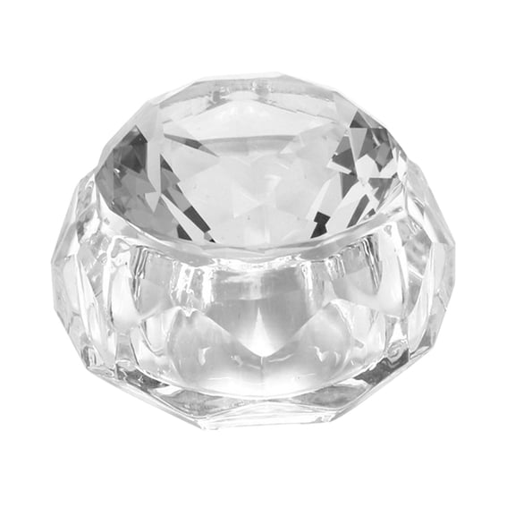Nail Art Dish Bowl Crystal Cup Glassware for Manicure Styling Tools clear