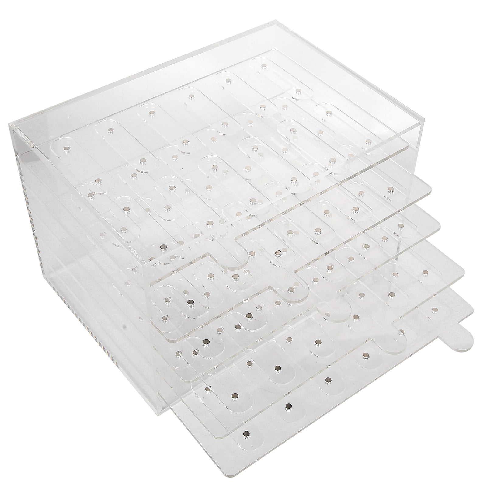 Nail Art Display Stand, 5Layers 60 Grids Removable Adsorption Desktop