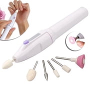 Nail Art Drill KIT Electric FILE Buffer Bits Acrylic Portable Salon Machine Set