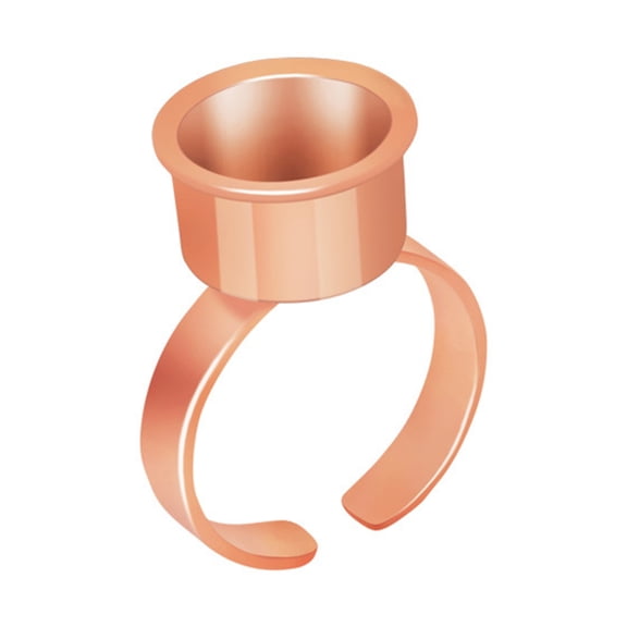 Metal Glues Rings for Eyelash Extensions, Adhesive Rings Holder
