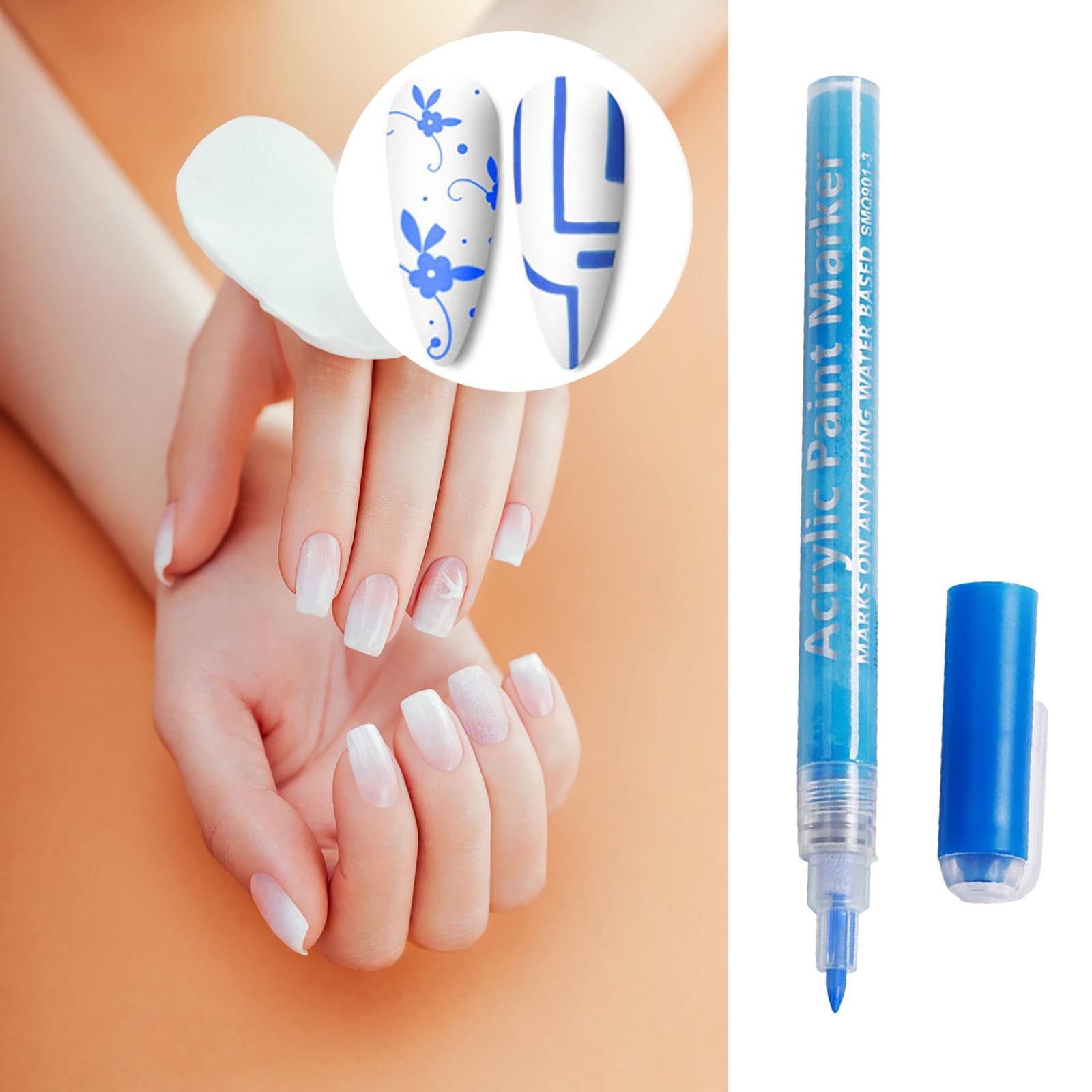 Nail Art Graffiti Pen Acrylic Marker Pen Color Hand Drawn Dots And Hooks Diy Nails No Bak Watercolor 5Ml