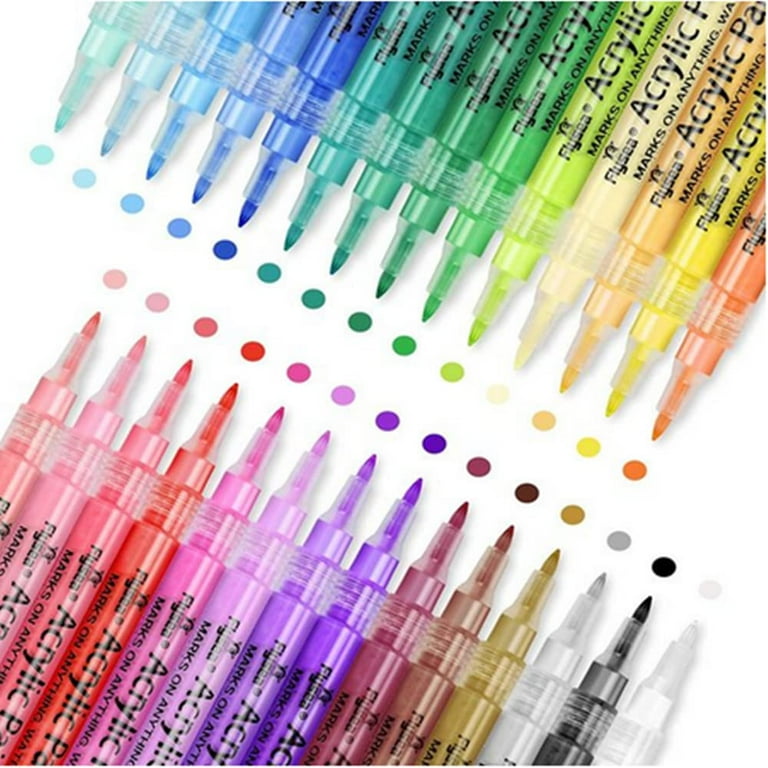 Fabric Markers Permanent Art Markers 24 Set