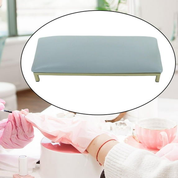 Nail Art Hand Pillow Nail Table Mat Metal Manicure Hand Rest Cushion Desk Nail Arm Rest Cushion for Salon Nail Techs Use