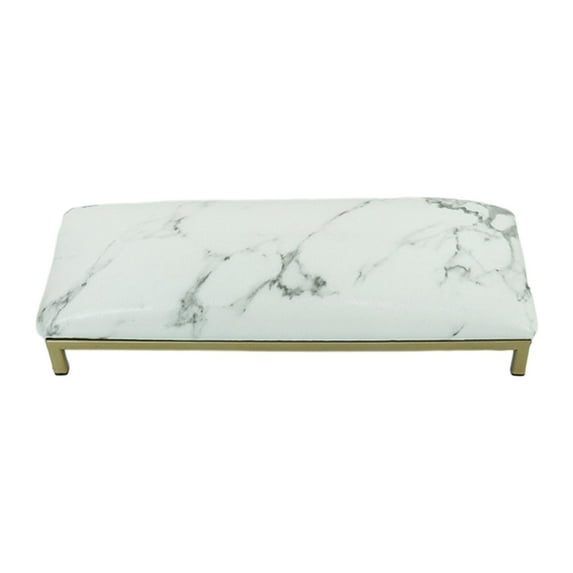 Nail Art Hand Pillow PU Leather Nail Art Cushion Mat Set for Salon Home Nail porcelain color