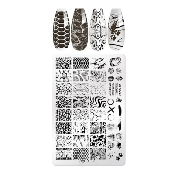 Nail Art Images Stamping Template Flower Lace Designs Nails Polish Stamps Manicures Stencils for DIY Home or Salons Use