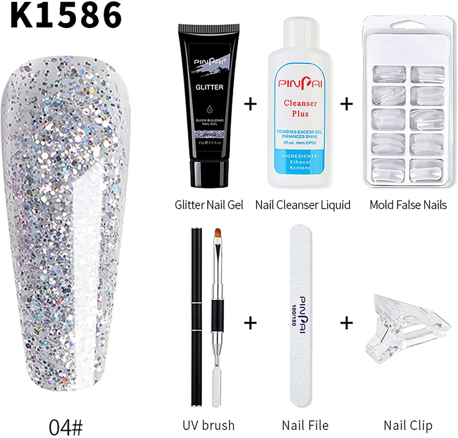 Gel Polish Cara Lady Organic Screen Gel Kit UV Light Gel Kit Base Gel Quick Nail Extension Kit