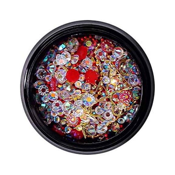 Nail Art Kit, New Makeup & Nails, from $5, Colorful Diy Rhinestone Bead Chain Set Three-dimensional Nail Decoration