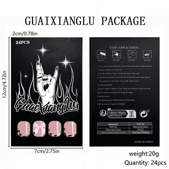 Nail Art Kit, New Makeup & Nails, from $5, Leopard Print Contrasting Bow Piece 24PSC