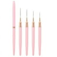 thumbnail image 1 of Nail Art Liner Brushes, 5Pcs Painting Nail Art Brush Set Nail Dotting Drawing Tool Nai y10666, 1 of 5