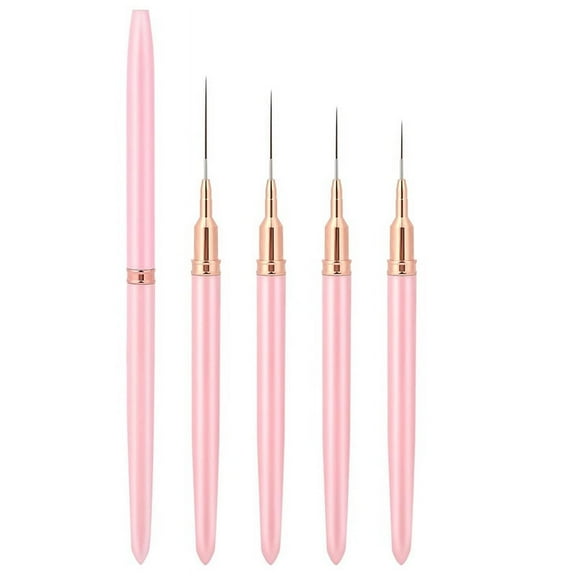 Nail Art Liner Brushes, 5Pcs Painting Nail Art Brush Set Nail Dotting Drawing Tool Nai y10666