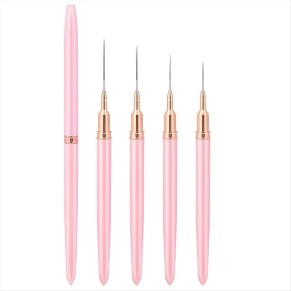 Nail Art Liner Brushes, 5Pcs Painting Nail Art Brush Set Nail Dotting Drawing Tool Nail Art Design Brush Detail Brush