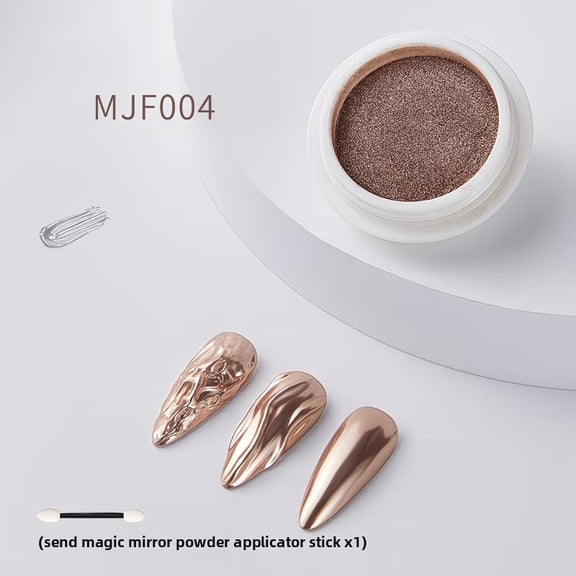 Nail Art Magic Mirror Powder Chrome Effect Water Ripple Gold Silver Super Bright Cat Eye Powder