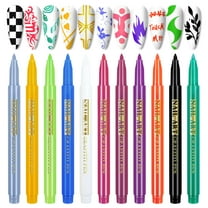Nail Art Painting Smearing Nail Point Flower Hook Line Pen One Step Glue