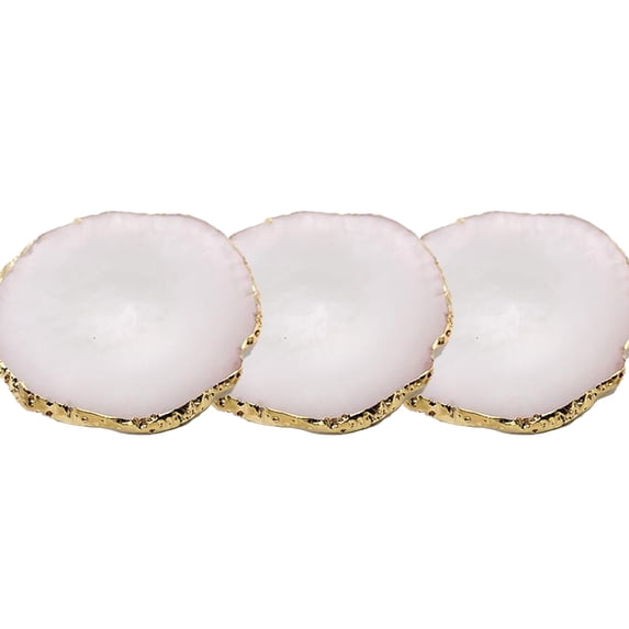 Nail Art Palettes Nail Mixing Palette Polish Color Mixing Plate Golden Edge Resin Nail Holder Nail Art Display Cosmetic Mixing Tools