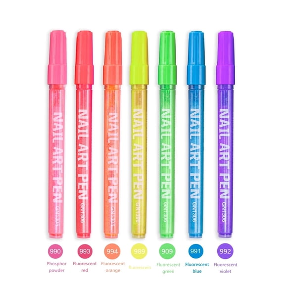 Nail Art Pens Set - Nail Polish Pens Graffiti Nail Dotting Tools Acrylic Paint Pens Drawing Painting Point Liner Pen for Nails Art Design Manicure Nail Pens for Salon DIY (12 Pcs Regular Color)