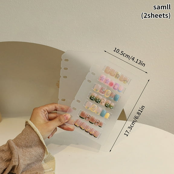 Nail Art Piece Storage Book Large Capacity Exhibition Photo Album Card Clip Display Board DIY Simple Album Storage Book