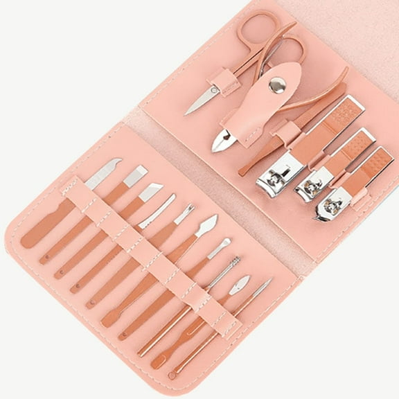 Nail Art Set Nail Clipper Set 16 Piece Stainless Steel Nail Art Set Professional Women's Foot Care Set.