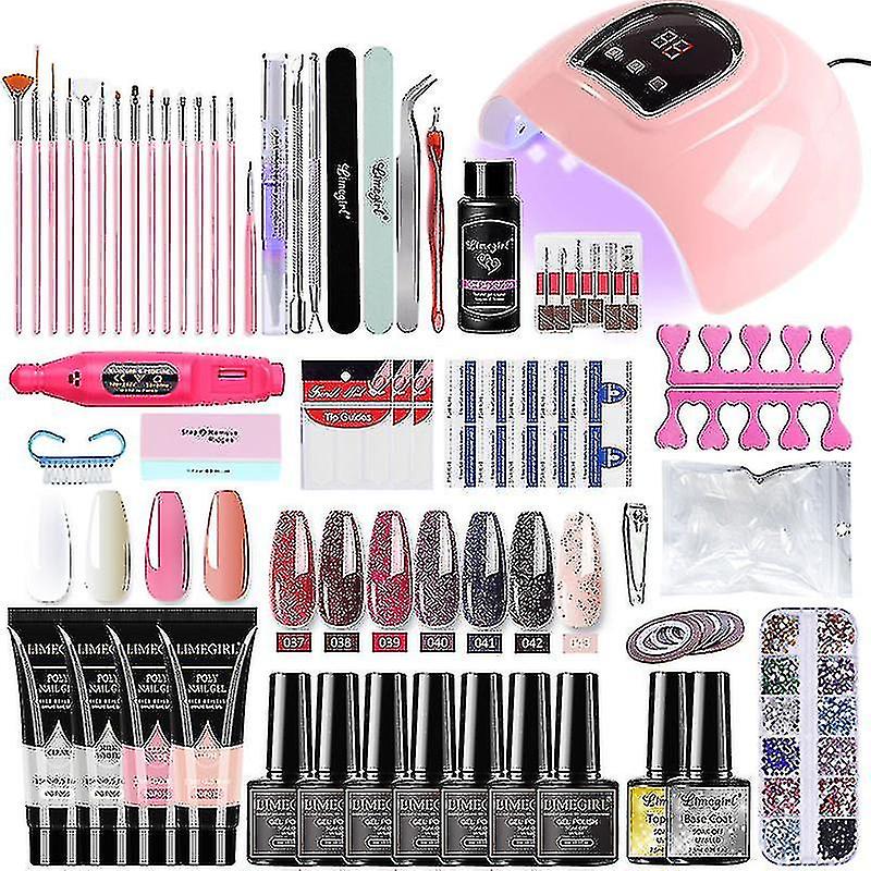 Nail Rig Nail Art Set With Nail Lamp Nail Art Dryer Nail Rig Nail Art Set Poly ...