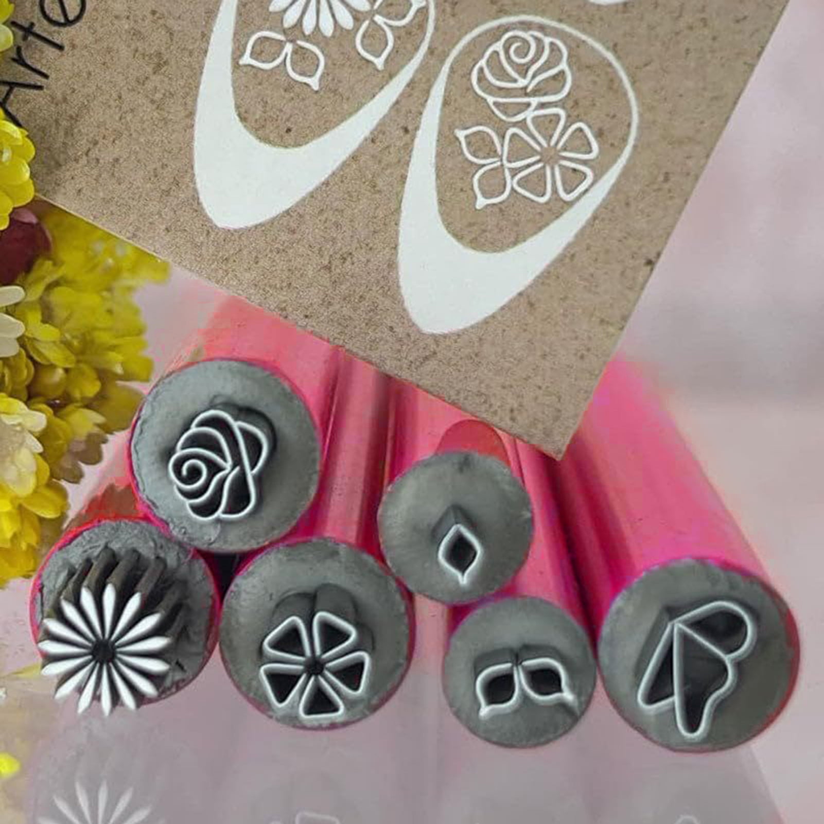 Nail Art Stamp Pen Set - 1/4/6Pcs Nail Stamper Kit for DIY Nail Art Designs Nail Stamper Printer for Women Girls