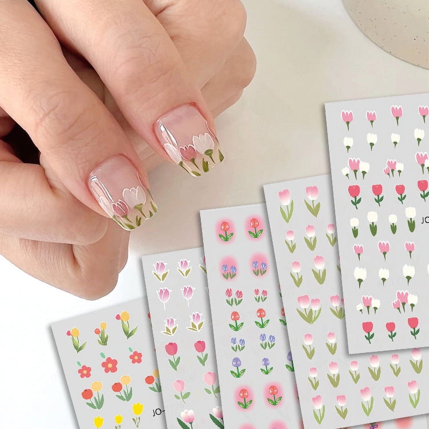 Lazy Tulips Nail Art Tutorial - Violet LeBeaux - Tales of an Ingenue