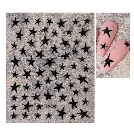 Nail Art Stickers Valentine Decals Manicure DIY Five-pointed star nail sticker