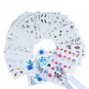 Nail Art Stickers Water Transfer Ink Flower Nail Decals For Nails Decor Diy
