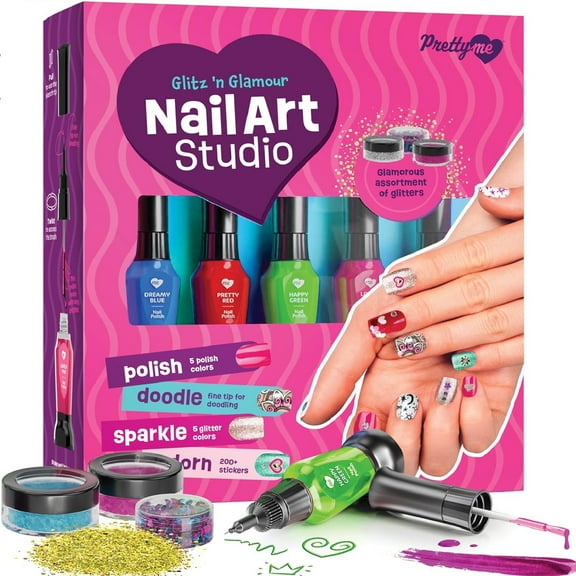 Nail Art Studio for Girls - Nail Polish Kit for Kids Ages 7-12 Years Old - Girls