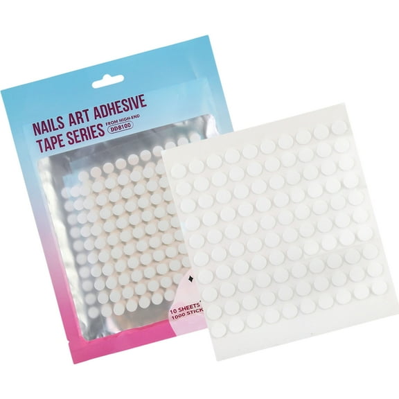 Nail Art Tape Double Sided Tape for Press on Nail Clear Mounting Tape Stick Nail Supplies for Nail Tips Colors Designs