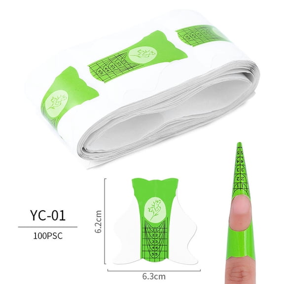 Nail Art Tips Extension Forms Guide Paper DIY Tool Acrylic UV Gel Extension 100