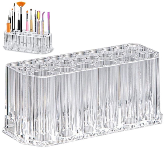Nail Art Tool Organizer 26 Space Deep Slot Wall Storage Vanity Cosmetic Container For All Salon Pro Nailcare Tool Kit Set