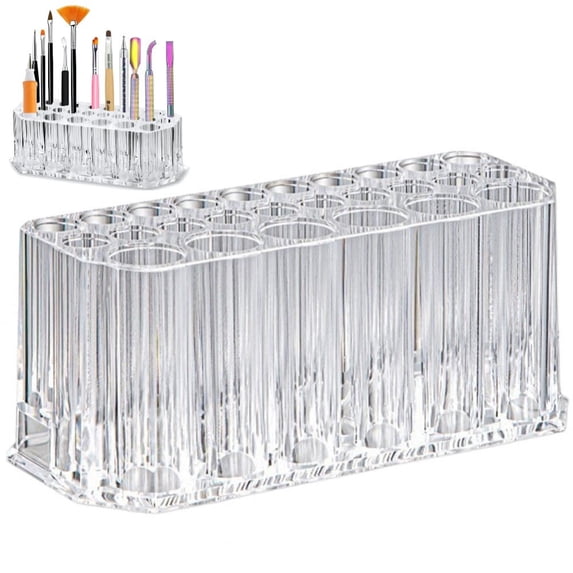 Nail Art Tool Organizer 26 Space Deep Slot Wall Storage Vanity Cosmetic Container For All Salon Pro Nailcare Tool Kit Set