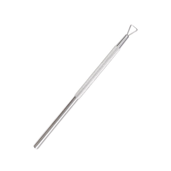 ibasenice Stainless Steel Cuticle Pusher Silver 1Pcs Manicure and Pedicure Tool