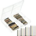 thumbnail image 1 of - Nail Assortment Kit, 600 Pcs, 4 Sizes, Assorted Colors Picture Hangers, Small Nails for Hanging Pictures, Finishing Nails for Drywall, Wood, 1 of 4