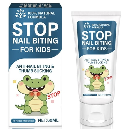 Stop Nail Biting Treatment Liquid,Nail Biting Treatment for Kids,Adults & Teens,Natural Nail Biting Prevention&Thumb Sucking Deterrent, Natural Kid Safe Bitter Taste Deterrent,Gentle on Skin&Teeth
