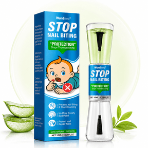 Wundmed Bitter Nail Polish to Stop Nail Biting and Thumb Sucking, Natural Ingredient Polish for All Ages 10ml